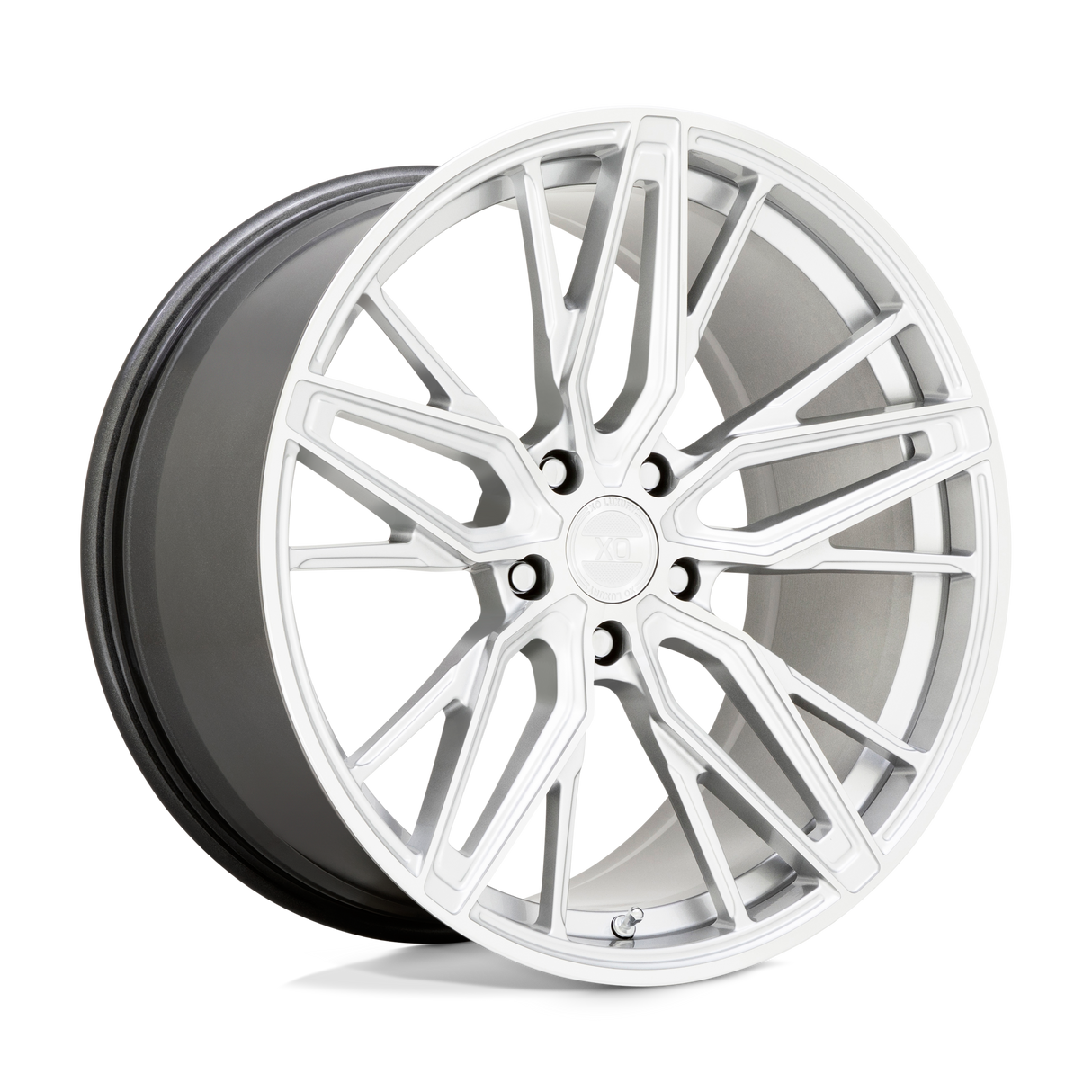 20" XO ZURICH HYPER SILVER W MIRROR CUT FACE 5X112