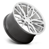 20X9 XO ZURICH HYPER SILVER W MIRROR CUT FACE 5X112