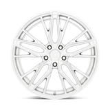 20" XO ZURICH HYPER SILVER W MIRROR CUT FACE 5X114.3