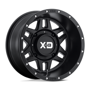 15X7 XD Powersports XS128 MACHETE SATIN BLACK 4X110