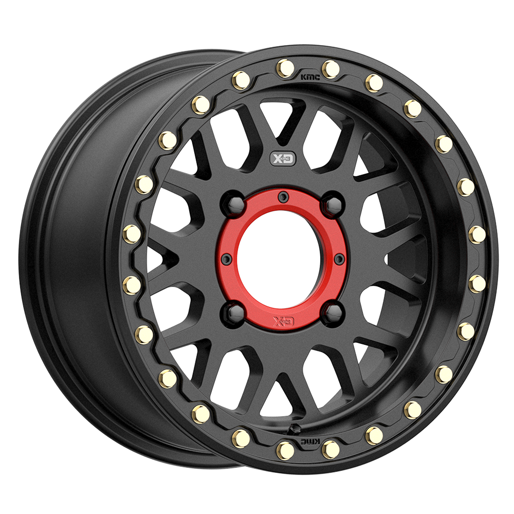 15X6 XD Powersports XS235 GRENADE BEADLOCK SATIN BLACK 4X110
