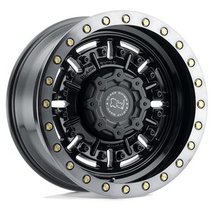 20" Black Rhino Hard Alloys ABRAMS GLOSS GUN BLACK MACH DARK TINT 8X165.1