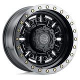 17" Black Rhino Hard Alloys ABRAMS GLOSS GUN BLACK MACH DARK TINT 6X139.7