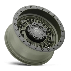 17" Black Rhino Hard Alloys ABRAMS OLIVE DRAB GREEN 6X139.7