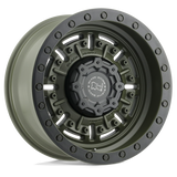 17" Black Rhino Hard Alloys ABRAMS OLIVE DRAB GREEN 6X139.7