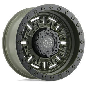 20" Black Rhino Hard Alloys ABRAMS OLIVE DRAB GREEN 6X139.7