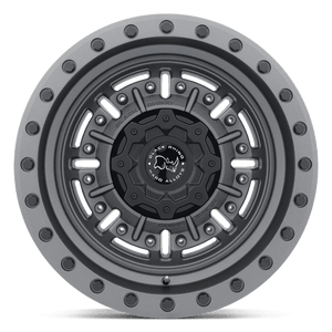 20" Black Rhino Hard Alloys ABRAMS TEXTURED MATTE GUNMETAL 6X120