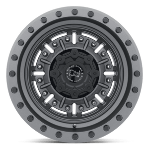 17" Black Rhino Hard Alloys ABRAMS TEXTURED MATTE GUNMETAL 6X120