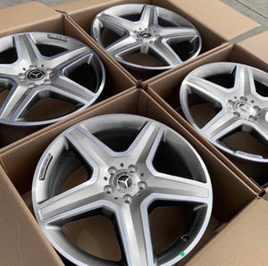20” Mercedes-Benz GLE 53 AMG Rims 2018 2019 2020 2021 2022 2023 2024 2025 2026 OEM Original Wheels 20x9 Silver with Machine Face