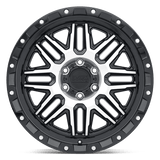 20" Black Rhino Hard Alloys ALAMO GLOSS BLACK W/ MACH FACE 5X127
