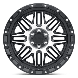 20" Black Rhino Hard Alloys ALAMO GLOSS BLACK W/ MACH FACE 5X127