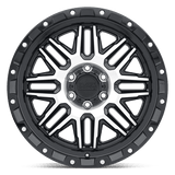 20" Black Rhino Hard Alloys ALAMO GLOSS BLACK W/ MACH FACE 5X139.7