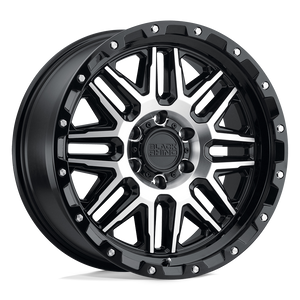 20" Black Rhino Hard Alloys ALAMO GLOSS BLACK W/ MACH FACE 6X139.7