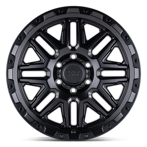 20" Black Rhino Hard Alloys ALAMO MATTE BLACK W/ BLACK BOLTS 6X139.7