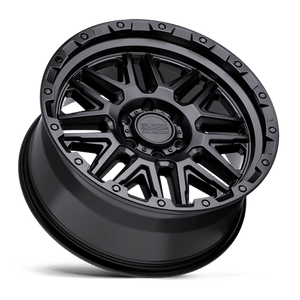 20X9 Black Rhino Hard Alloys ALAMO MATTE BLACK W/ BLACK BOLTS 6X139.7