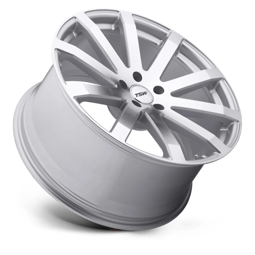20" TSW BROOKLANDS SILVER W/ MIRROR CUT FACE 5X112