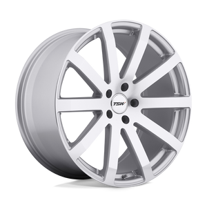 20" TSW BROOKLANDS SILVER W/ MIRROR CUT FACE 5X112