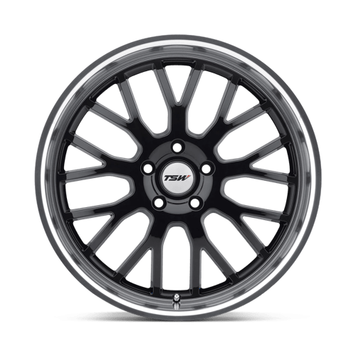 20" TSW TREMBLANT GLOSS BLACK W/ MIRROR CUT LIP 5X120