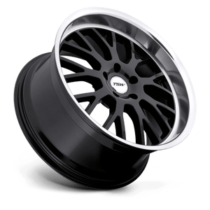 20" TSW TREMBLANT GLOSS BLACK W/ MIRROR CUT LIP 5X120