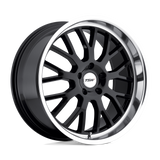 20X10 TSW TREMBLANT GLOSS BLACK W/ MIRROR CUT LIP 5X120