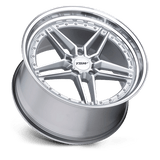 20X10.5 TSW ASCARI SILVER W/MIRROR CUT FACE & LIP 5X120