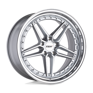 20" TSW ASCARI SILVER W/MIRROR CUT FACE & LIP 5X120