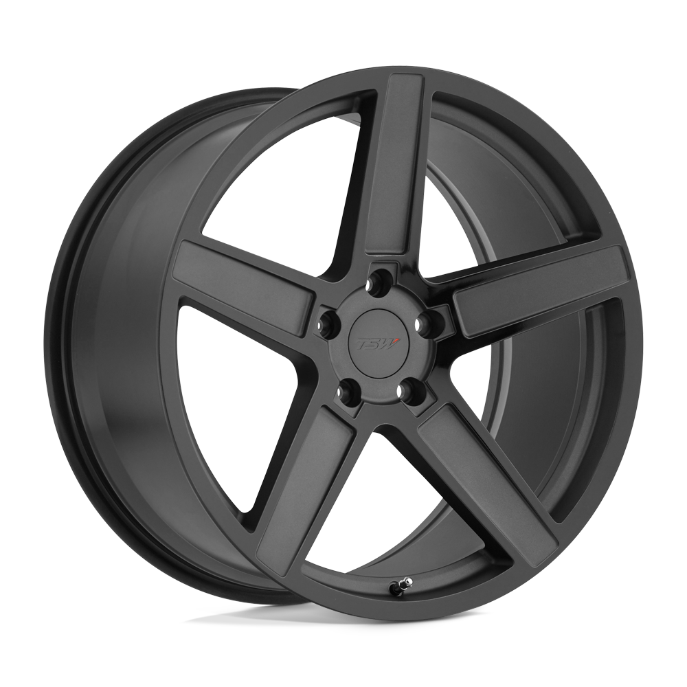 19" TSW ASCENT MATTE GUNMETAL W/ G-BLACK FACE 5X112