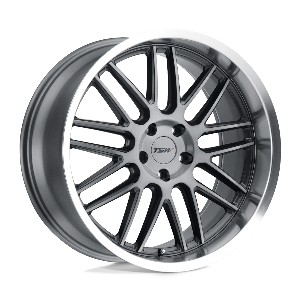 20X10 TSW AVALON GUNMETAL W/ MACHINED LIP 5X120