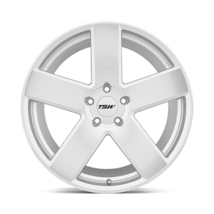 18X9.5 TSW BRISTOL SILVER W/ MIRROR CUT FACE 5X114.3