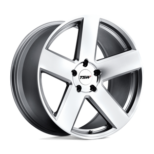 18" TSW BRISTOL SILVER W/ MIRROR CUT FACE 5X114.3