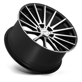19X8.5 TSW CHICANE GLOSS BLACK W/ MIRROR CUT FACE 5X112