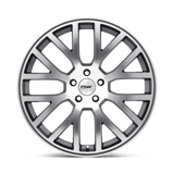 22X10.5 TSW DONINGTON GUNMETAL MIRROR CUT FACE 5X120