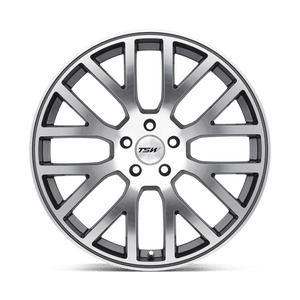 22" TSW DONINGTON GUNMETAL MIRROR CUT FACE 5X120