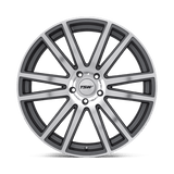 22X10 TSW GATSBY GUNMETAL W/ MIRROR CUT FACE 5X120