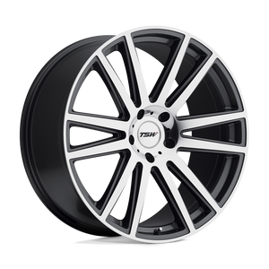 22" TSW GATSBY GUNMETAL W/ MIRROR CUT FACE 5X120