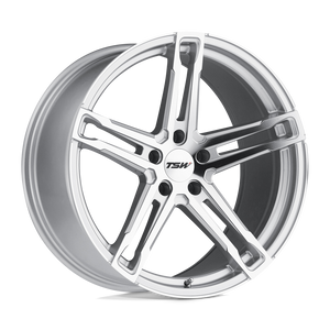 20" TSW MECHANICA SILVER W/ MIRROR CUT FACE 5X120