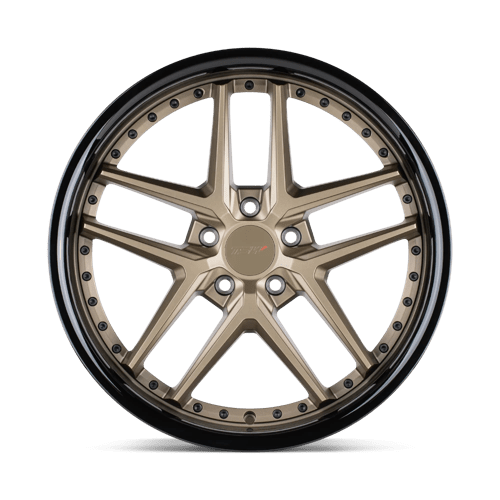 20" TSW PREMIO MATTE BRONZE W/GLOSS BLACK LIP 5X112