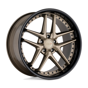 20X10 TSW PREMIO MATTE BRONZE W/GLOSS BLACK LIP 5X112