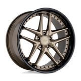 20" TSW PREMIO MATTE BRONZE W/GLOSS BLACK LIP 5X112