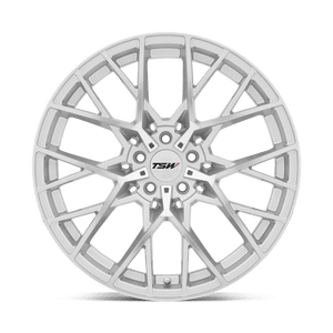 19" TSW SEBRING SILVER W/  MIRROR CUT FACE 5X112