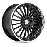 17" TSW SILVERSTONE GLOSS BLACK W/ MIRROR CUT LIP 5X110