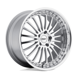 18" TSW SILVERSTONE SILVER MIRROR CUT FACE & LIP 5X108