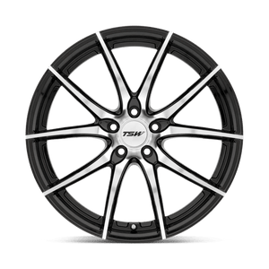 18" TSW SPRINT GLOSS BLACK W/ MIRROR CUT FACE 5X114.3