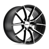 18X8.5 TSW SPRINT GLOSS BLACK W/ MIRROR CUT FACE 5X114.3