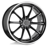 19" TSW SWEEP GLOSS GUNMETAL W/ SS LIP 5X120