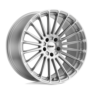 20X8.5 TSW TURBINA TITANIUM SILVER MIRROR CUT FC 5X108