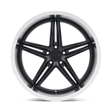20" TSW VARIANTE GLOSS BLACK W/ MACHINED LIP 5X114.3