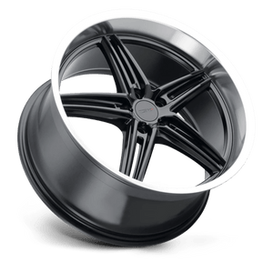 20" TSW VARIANTE GLOSS BLACK W/ MACHINED LIP 5X114.3