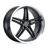 20X9 TSW VARIANTE GLOSS BLACK W/ MACHINED LIP 5X114.3