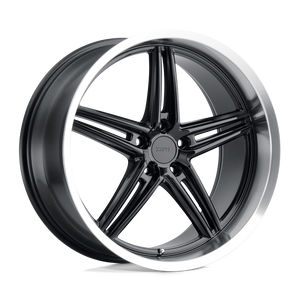 20" TSW VARIANTE GLOSS BLACK W/ MACHINED LIP 5X114.3
